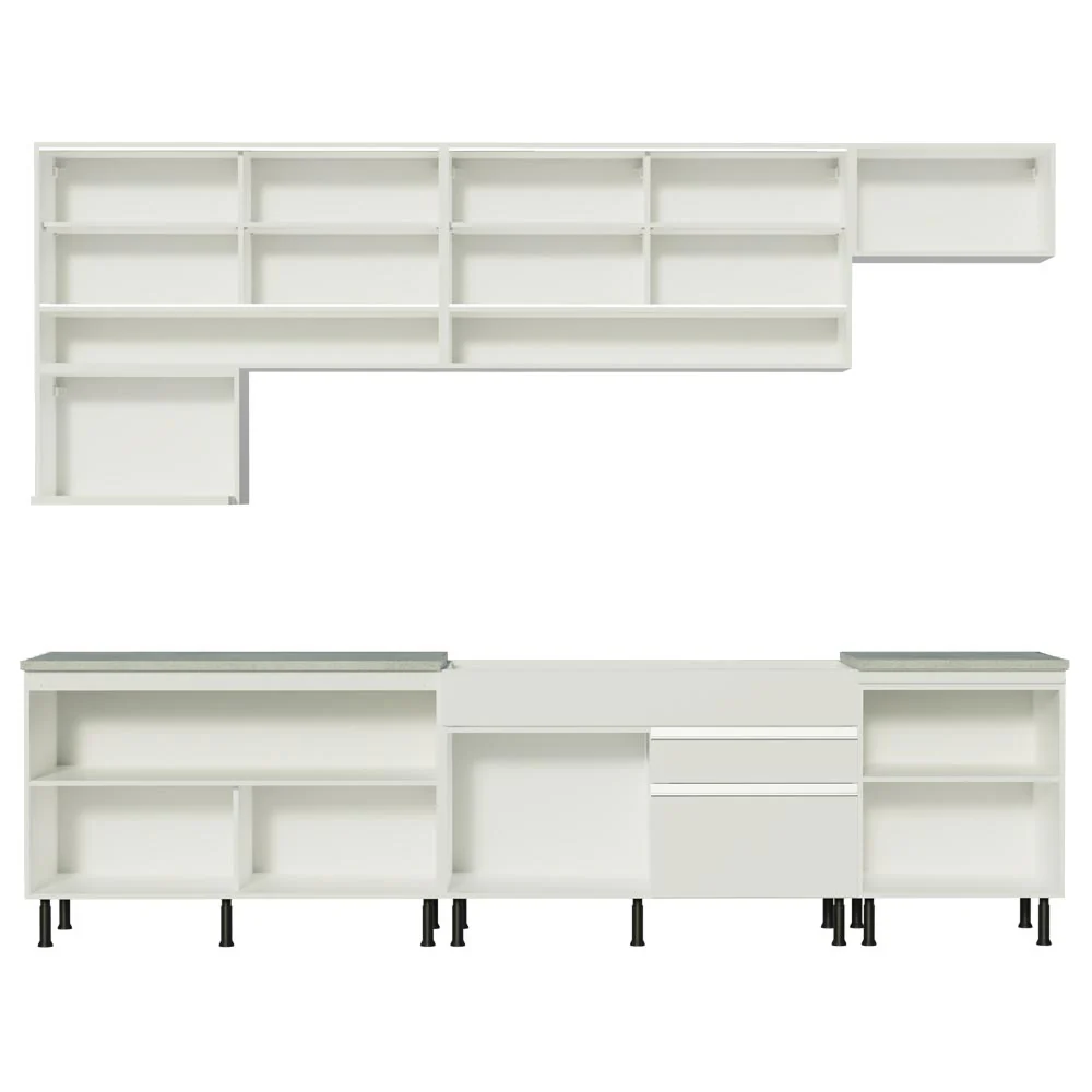 Armário de Cozinha Completa 300cm Branco Verona Madesa 01SR - Image 11