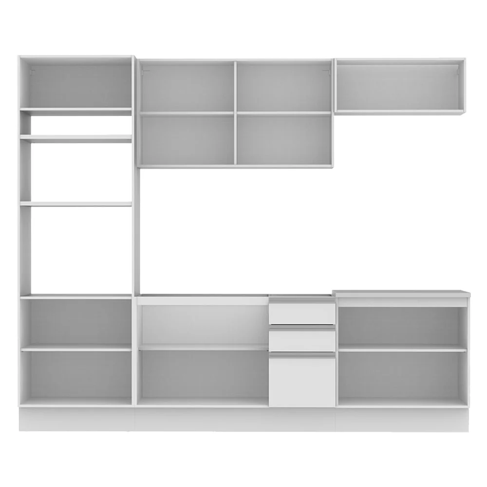 Armário de Cozinha Completa 270cm Branco Viena Madesa 02 - Image 10