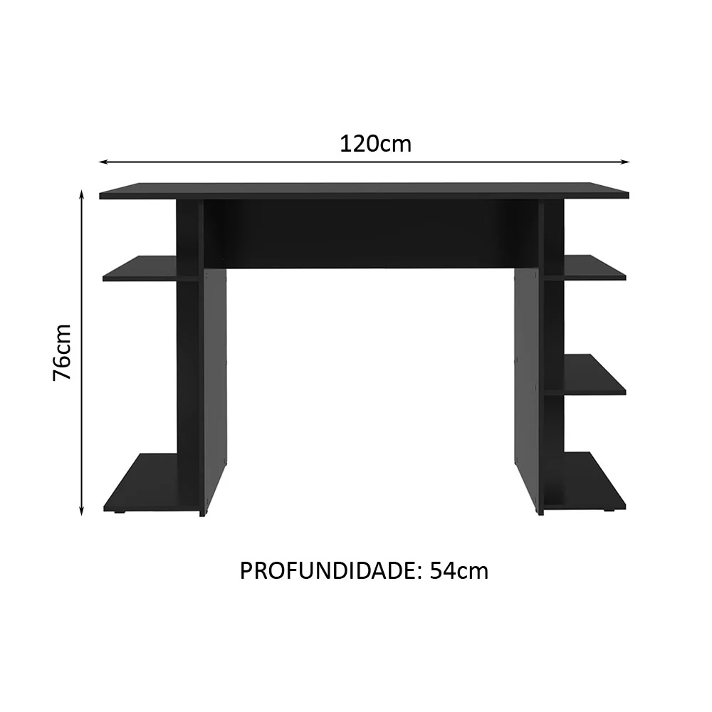 Escrivaninha Mesa para Computador Gamer Preto 9424 Madesa - Image 3