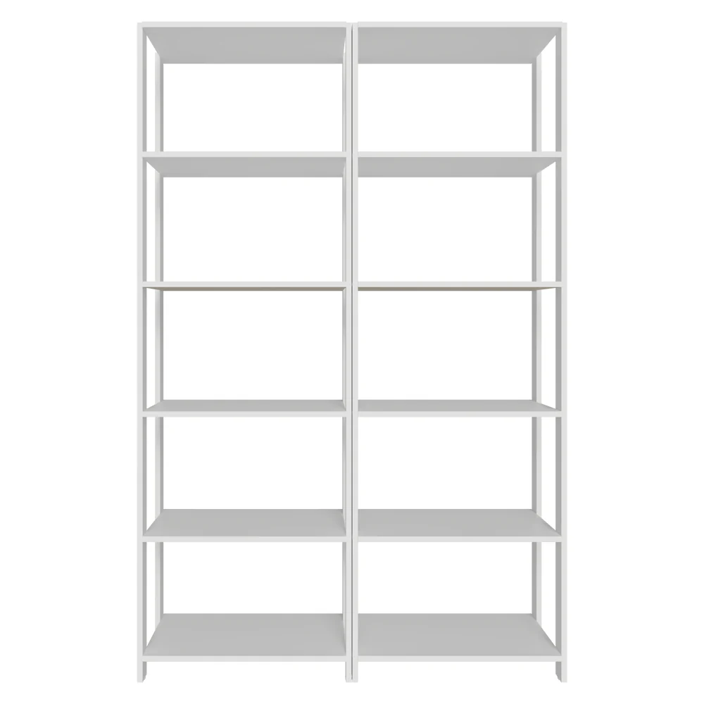 Estante Armário Multiuso para Escritório 118cm 10 Prateleiras Branco Madesa - Image 7