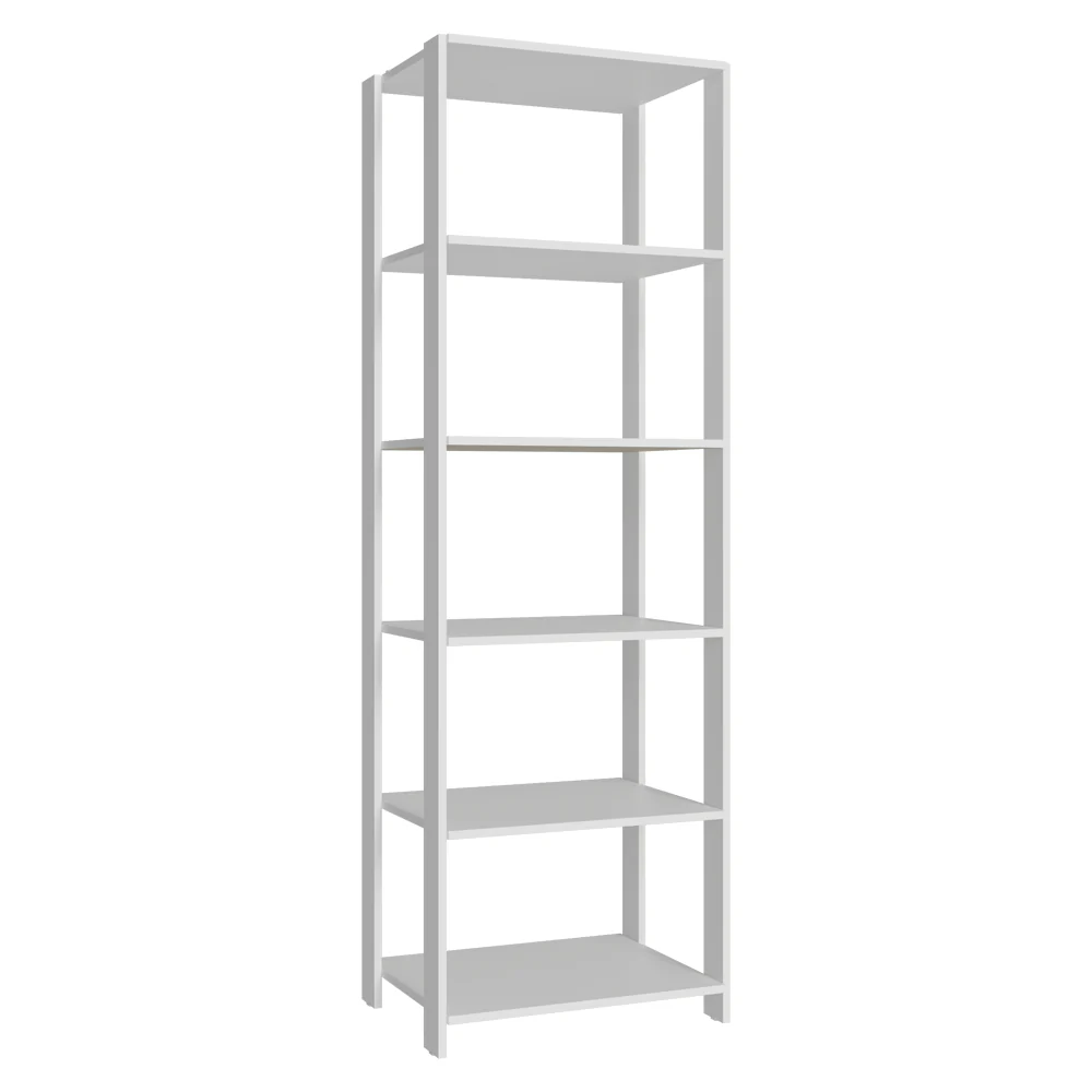 Estante Armário Multiuso para Escritório 59cm 5 Prateleiras Branco Madesa - Image 9