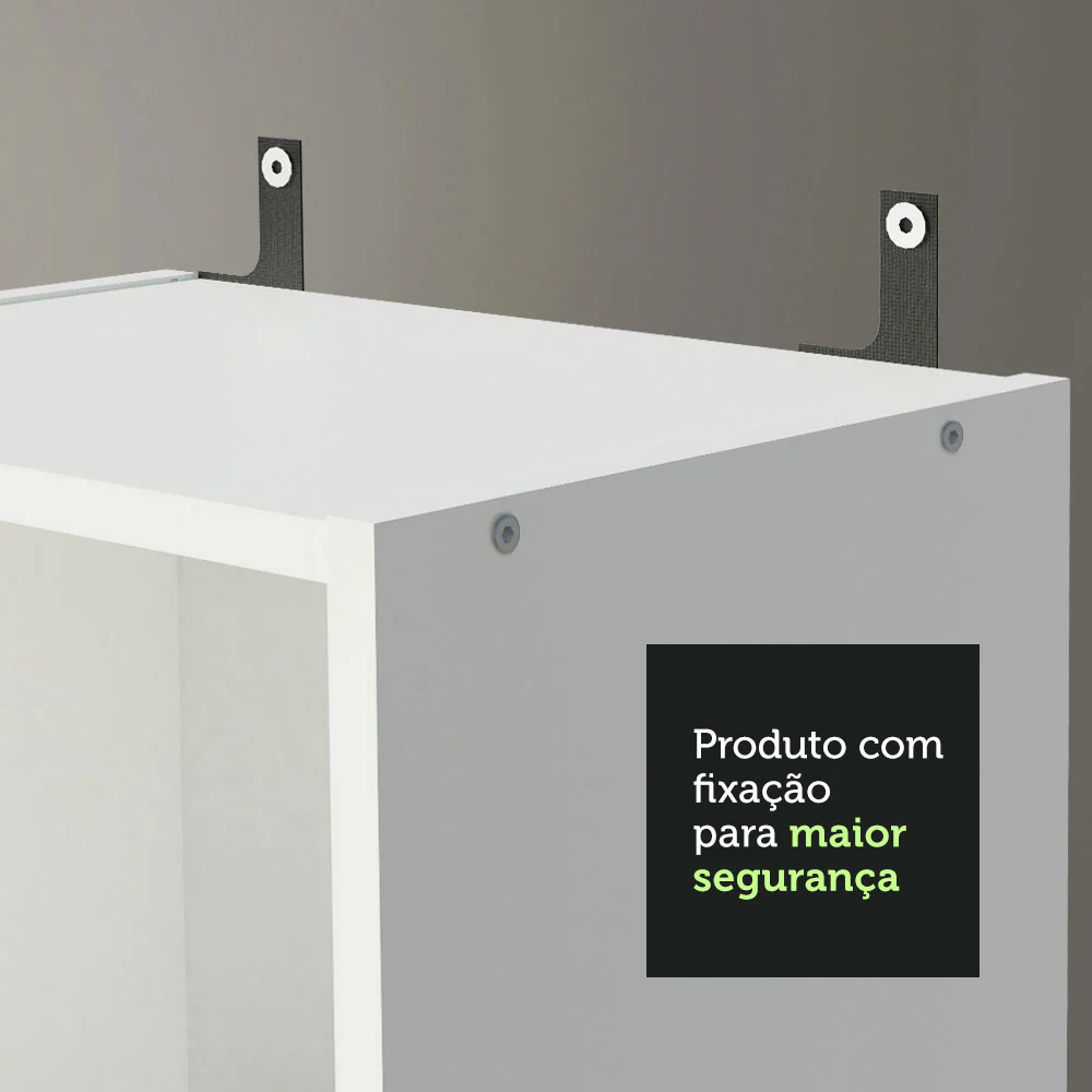 Estante Livreiro Madesa 6906 com 6 Nichos Branco - Image 7