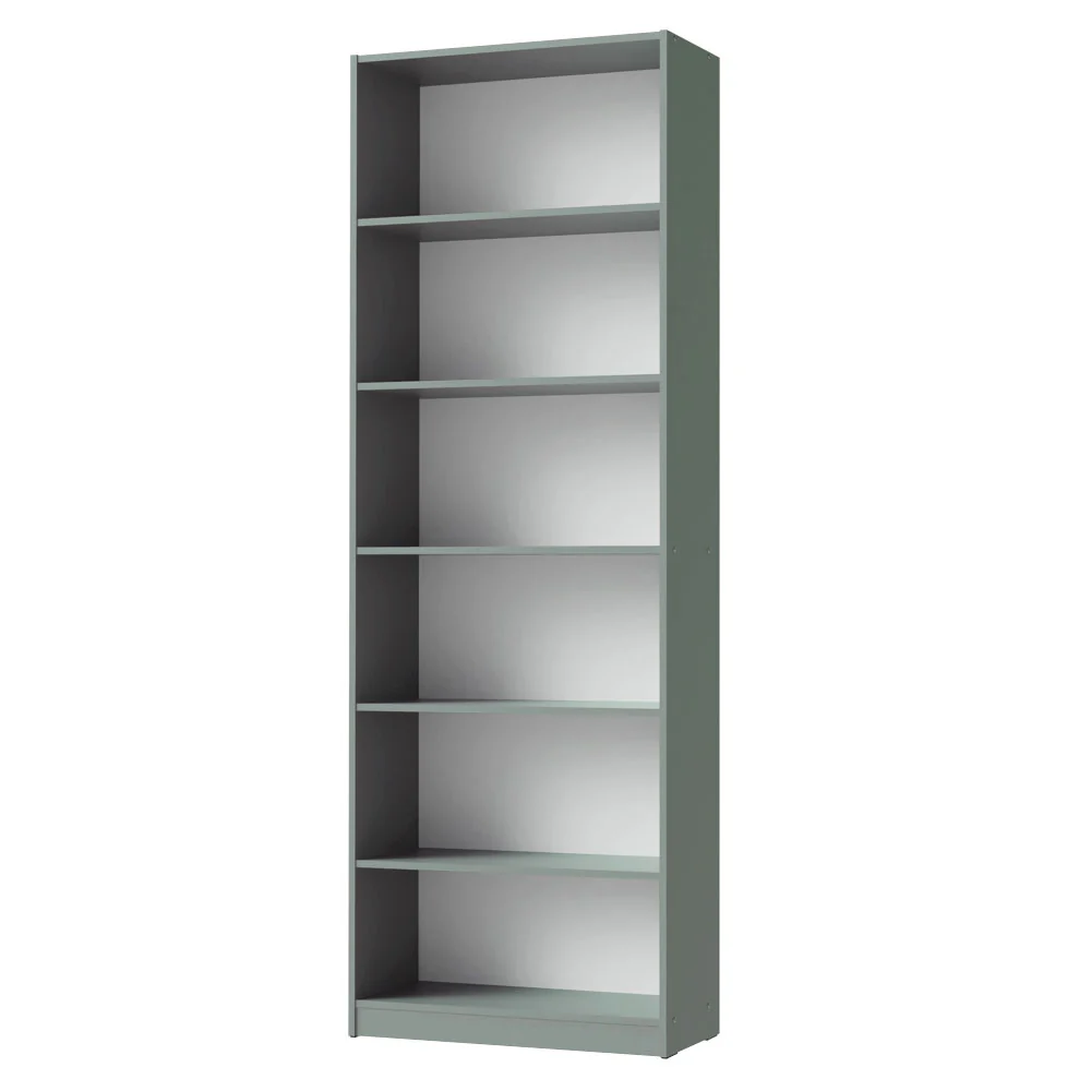 Estante Livreiro Madesa 6908 com 6 Nichos Cinza - Image 8