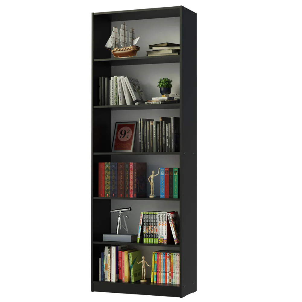 Estante Livreiro Madesa 6908 com 6 Nichos Preto - Image 2