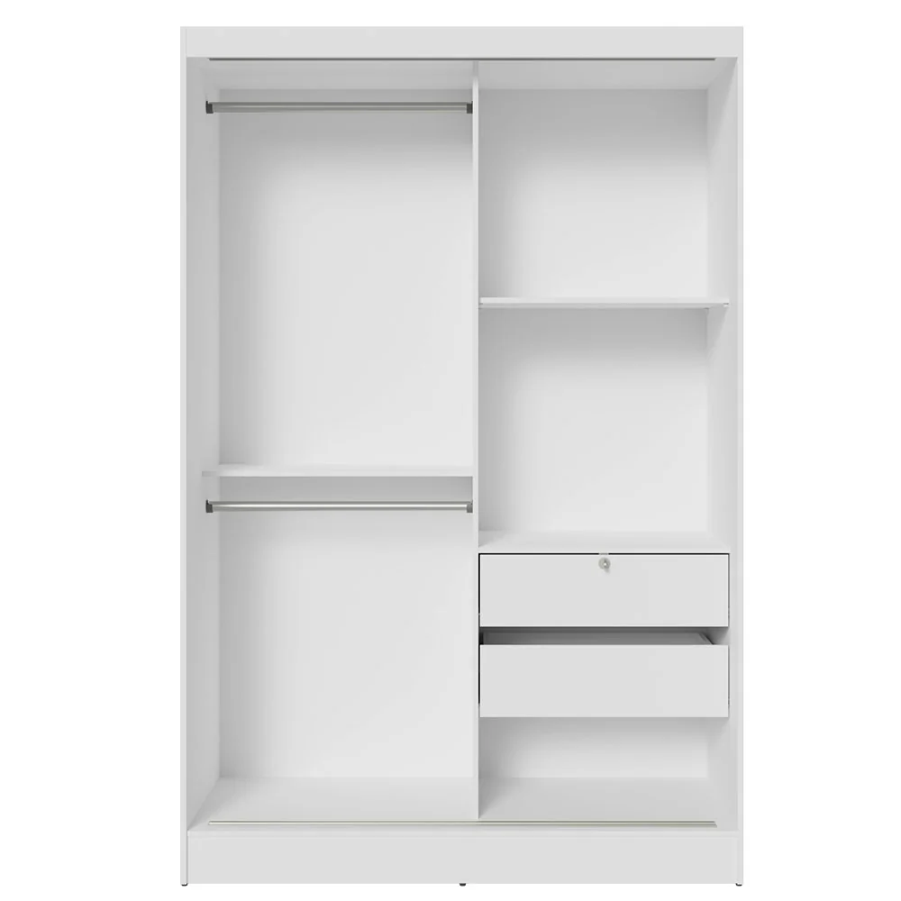 Guarda-Roupa 2 Portas de Correr Branco Max Madesa - Image 5