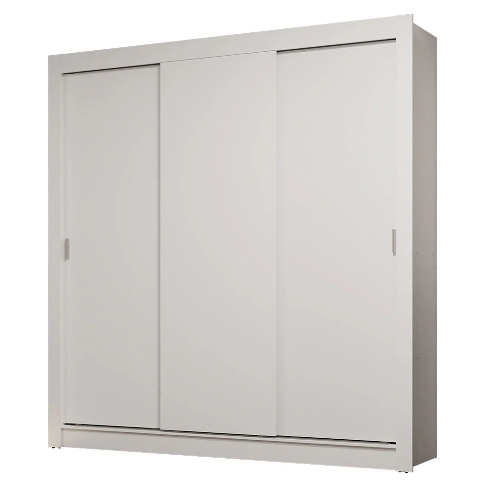Guarda-Roupa Casal 3 Portas de Correr Branco Sublime Madesa - Image 2