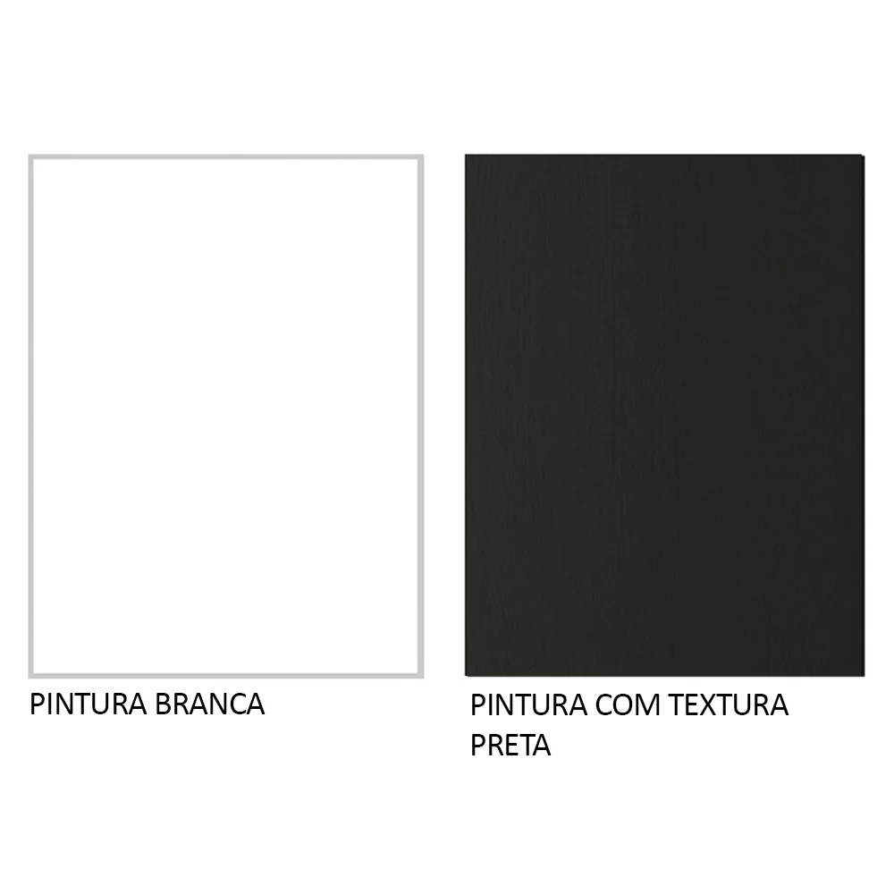 Guarda-Roupa Casal 3 Portas de Correr com Espelho Branco/Preto Nobre Madesa - Image 10