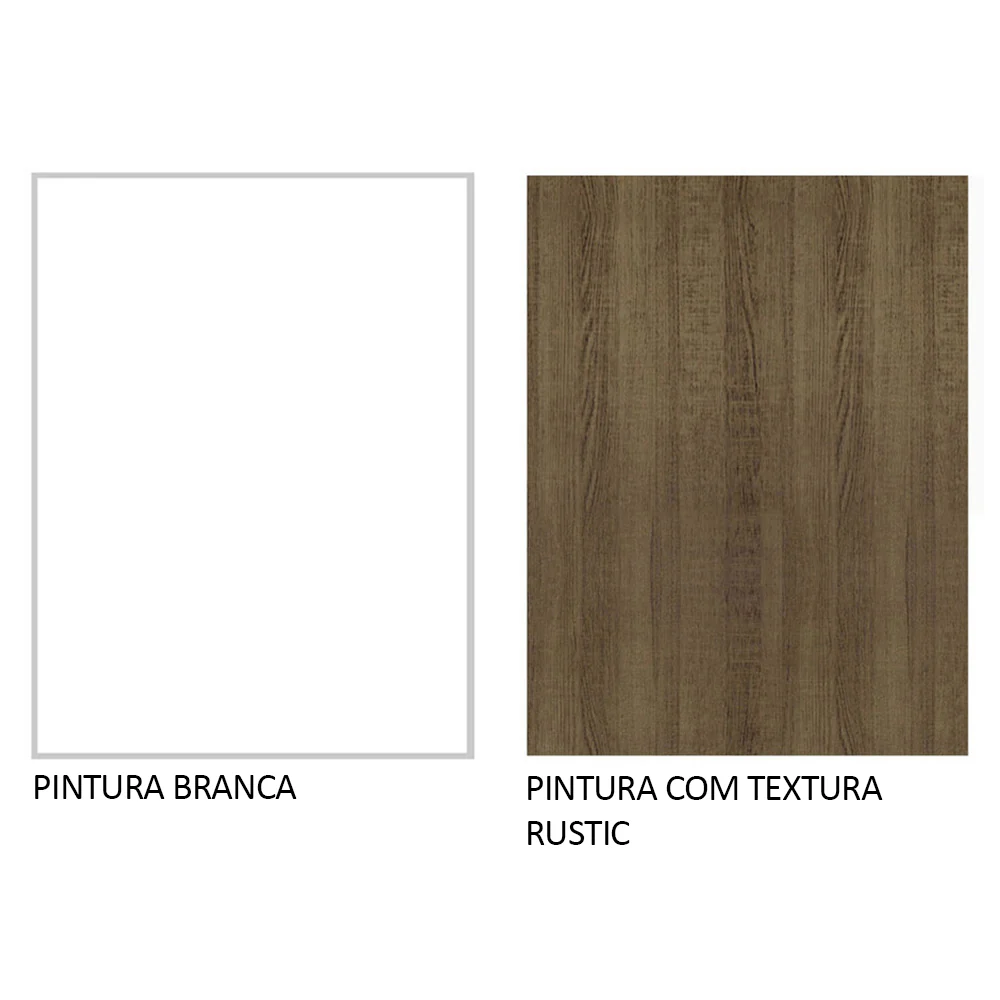 Guarda-Roupa Casal 3 Portas de Correr com Espelho Branco/Rustic Nobre Madesa - Image 10