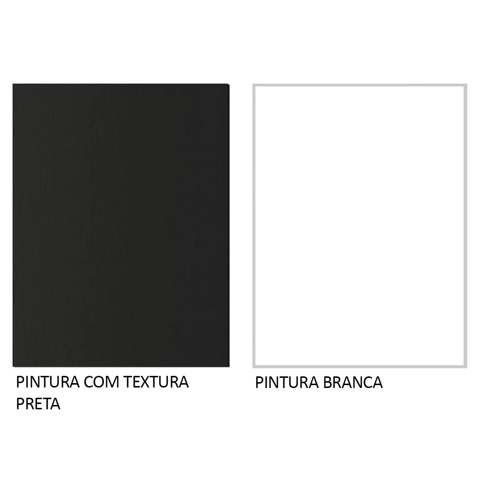 Guarda-Roupa Casal 3 Portas de Correr com Espelhos Preto/Branco Nobre Madesa - Image 9