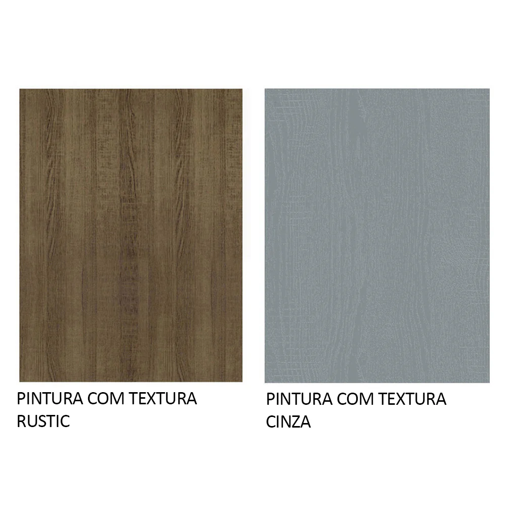 Guarda-Roupa Casal 3 Portas de Correr com Espelhos Rustic/Cinza Nobre Madesa - Image 10