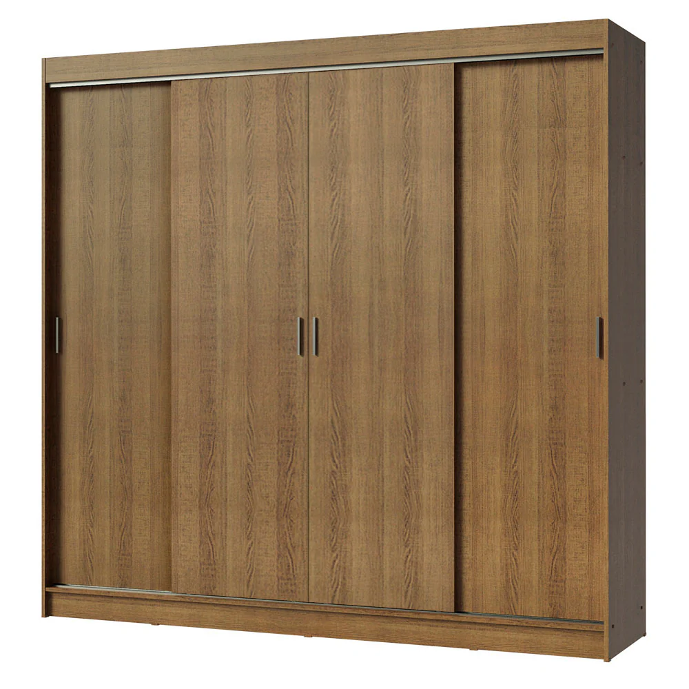 Guarda-Roupa Casal Madesa Austin 4 Portas de Correr 3 Gavetas Rustic - Image 2