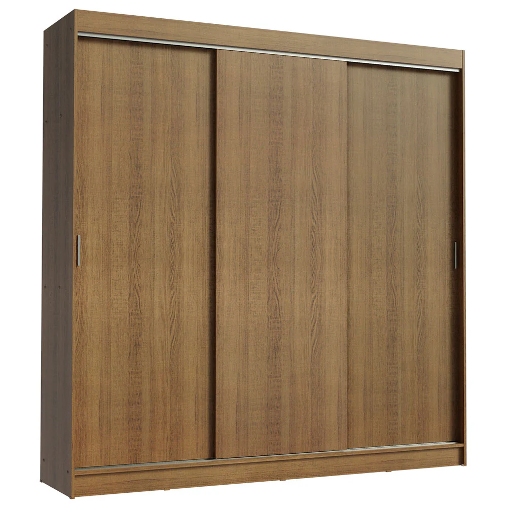 Guarda-Roupa Casal Madesa Kansas 3 Portas de Correr 3 Gavetas Rustic - Image 2