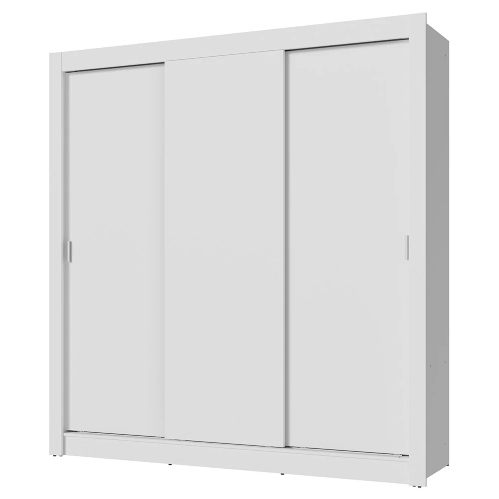 Guarda-Roupa Casal Madesa Mônaco 3 Portas de Correr Branco - Image 10