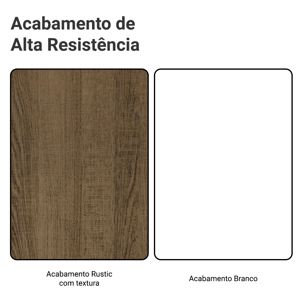Guarda-Roupa Casal 3 Portas de Correr com Espelho Rustic/Branco Madesa Mônaco - Image 10