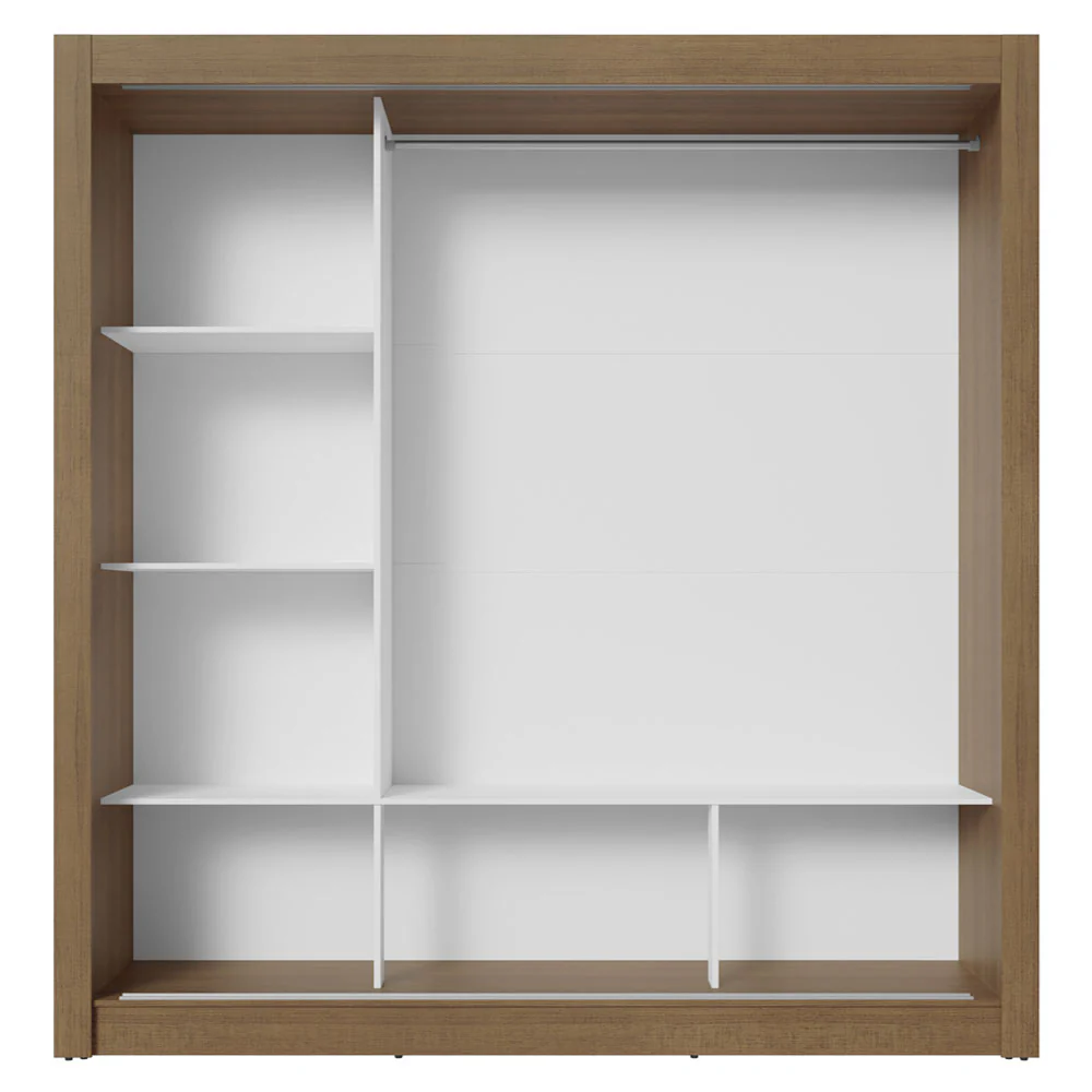 Guarda-Roupa Casal 3 Portas de Correr Rustic Madesa Mônaco - Image 9