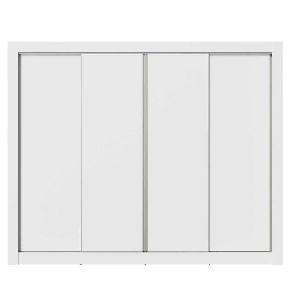 Guarda-Roupa Casal Madesa Montana 4 Portas de Correr Branco - Image 12