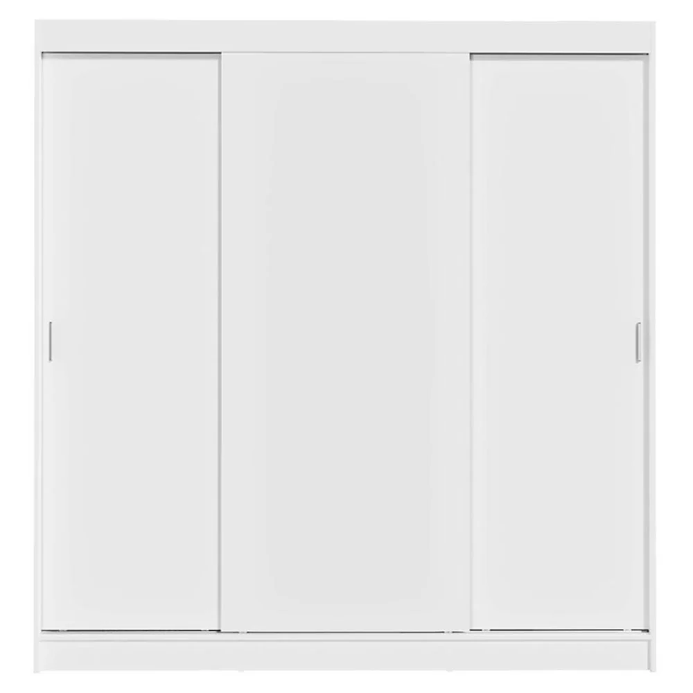 Guarda-Roupa Casal 3 Portas de Correr Branco Reno Madesa - Image 10