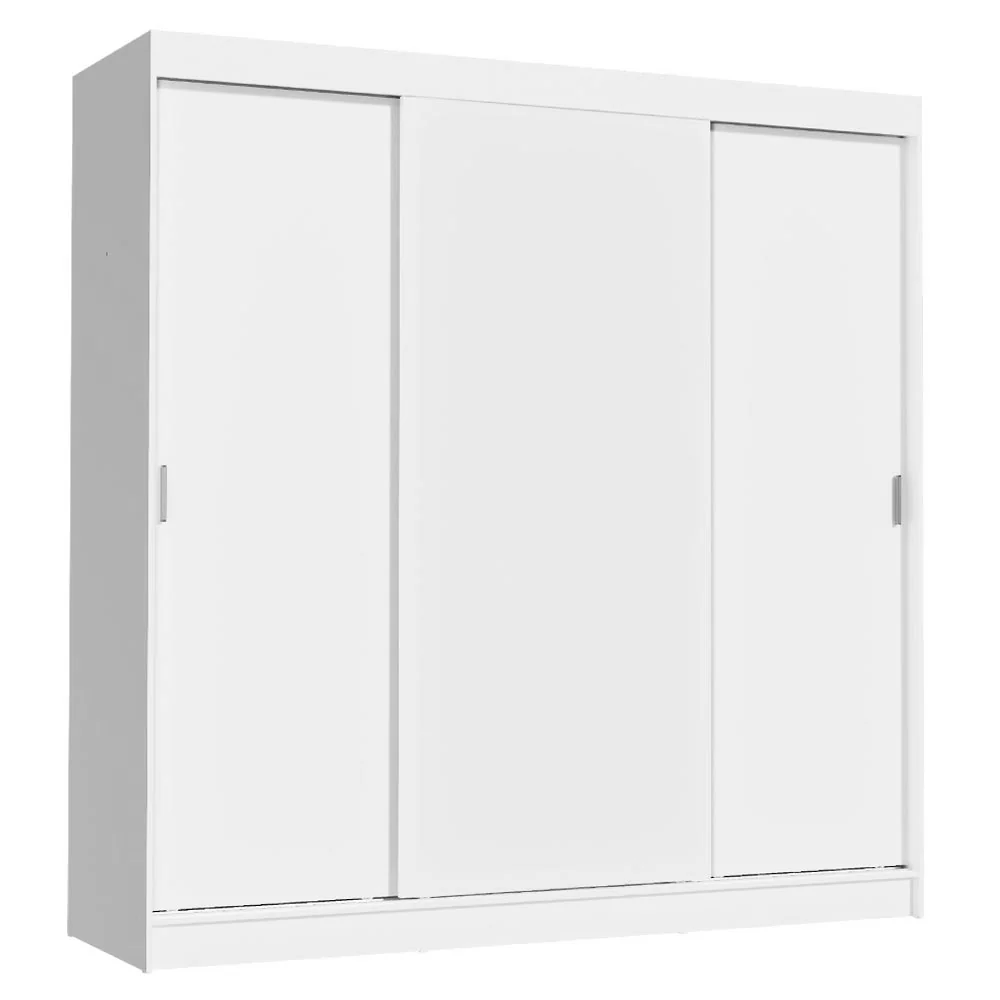 Guarda-Roupa Casal 3 Portas de Correr Branco Reno Madesa - Image 2