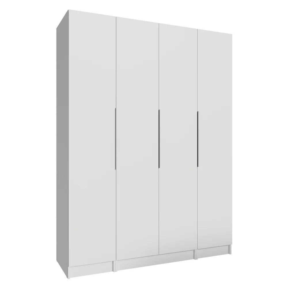 Guarda-Roupa Modulado 160 cm 4 Portas Branco Neo Madesa - Image 2