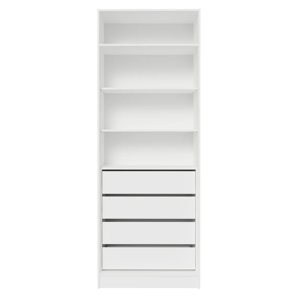 Guarda-Roupa Modulado 2 Portas 4 Gavetas Branco Neo Madesa - Image 10