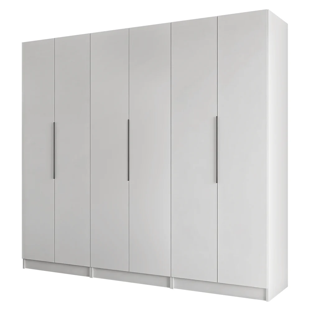 Guarda-Roupa Modulado 240 cm 6 Portas 6 Gavetas Branco Neo Madesa 03 - Image 2