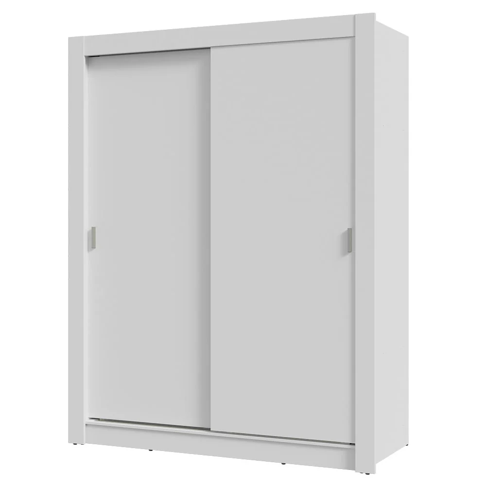 Guarda-Roupa Solteiro 2 Portas de Correr Branco Milano Madesa - Image 2