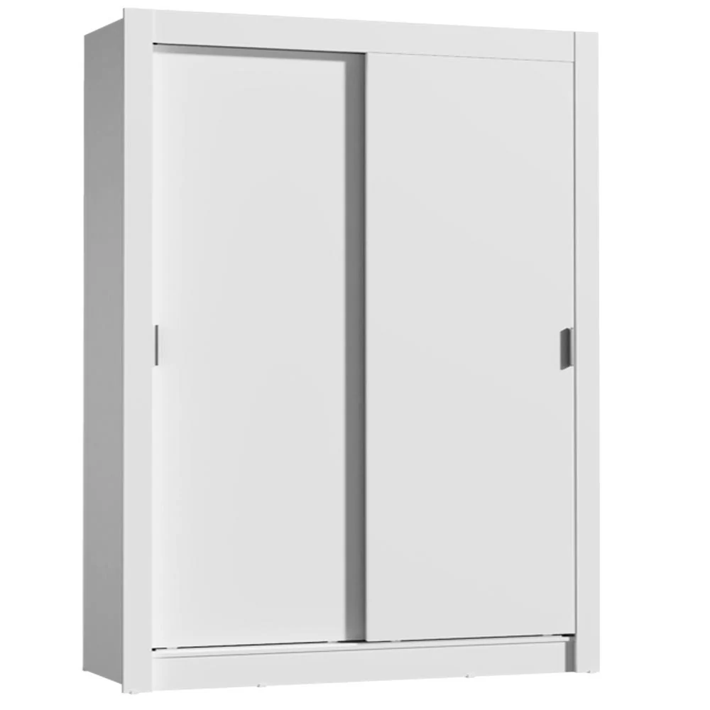 Guarda-Roupa Solteiro Madesa Dallas Plus 2 Portas de Correr 4 Gavetas Branco - Image 2