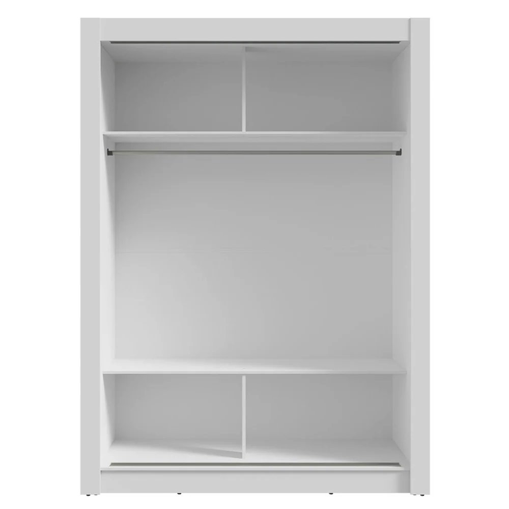 Guarda-Roupa Solteiro 2 Portas de Correr Branco Denver Madesa - Image 10