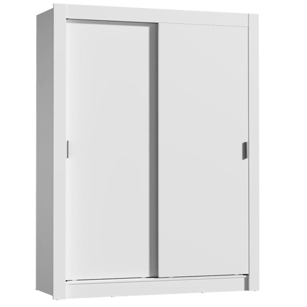 Guarda-Roupa Solteiro 2 Portas de Correr Branco Denver Madesa - Image 2