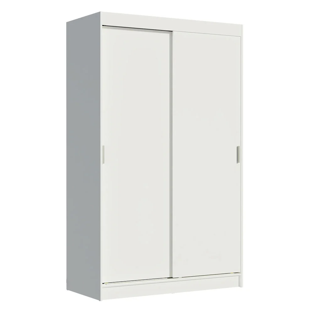 Guarda-Roupa Solteiro 2 Portas de Correr 2 Gavetas Branco Tokio Madesa - Image 2