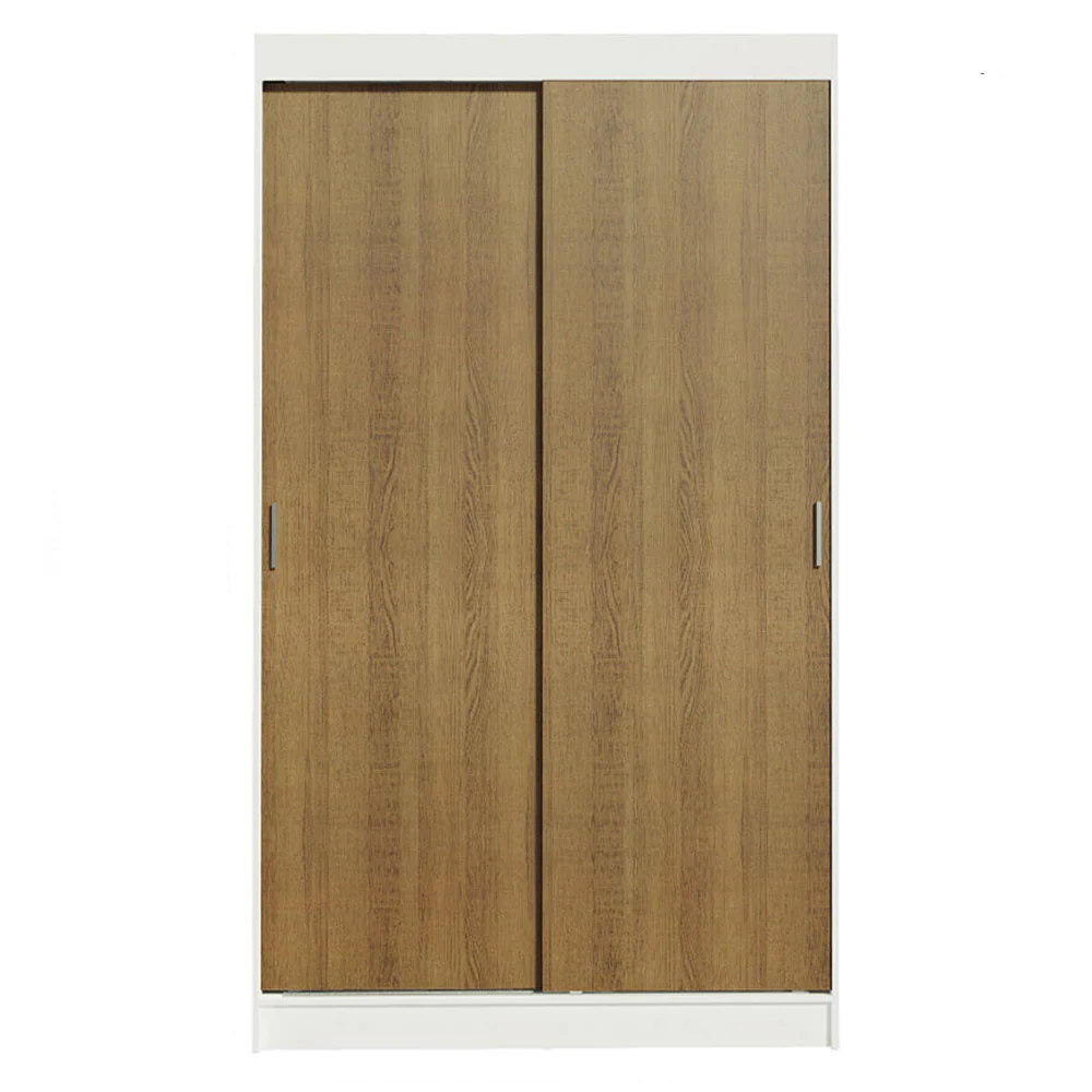 Guarda-Roupa Solteiro Madesa Tokio 2 Portas de Correr 2 Gavetas Branco/Rustic - Image 9