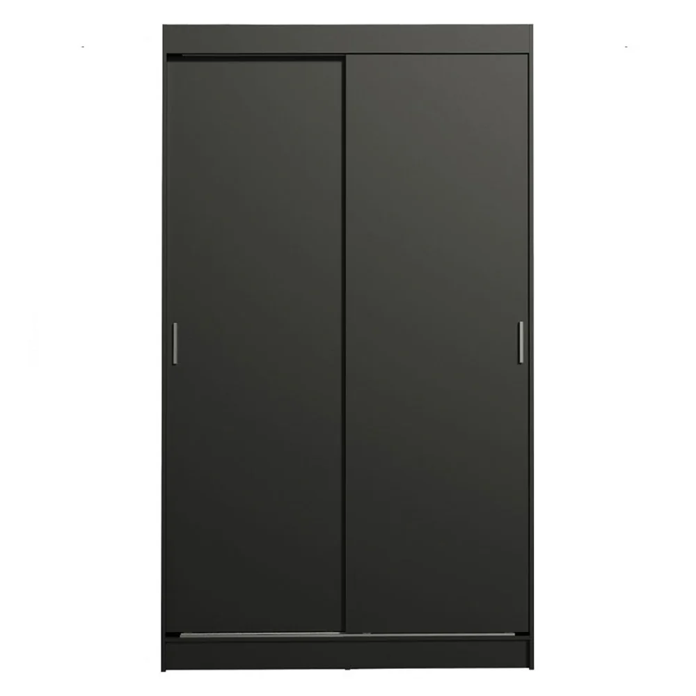 Guarda-Roupa Solteiro Madesa Tokio 2 Portas de Correr 2 Gavetas Preto - Image 9