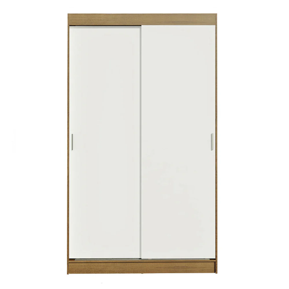 Guarda-Roupa Solteiro Madesa Tokio 2 Portas de Correr 2 Gavetas Rustic/Branco - Image 9