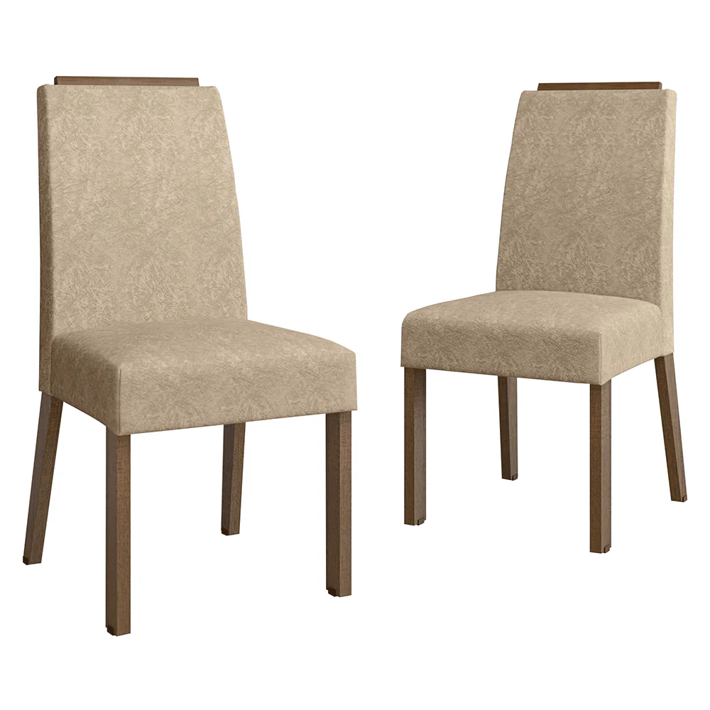 Kit 2 Cadeiras de Jantar 4255 com Espaldar Rustic/Imperial Madesa - Image 6