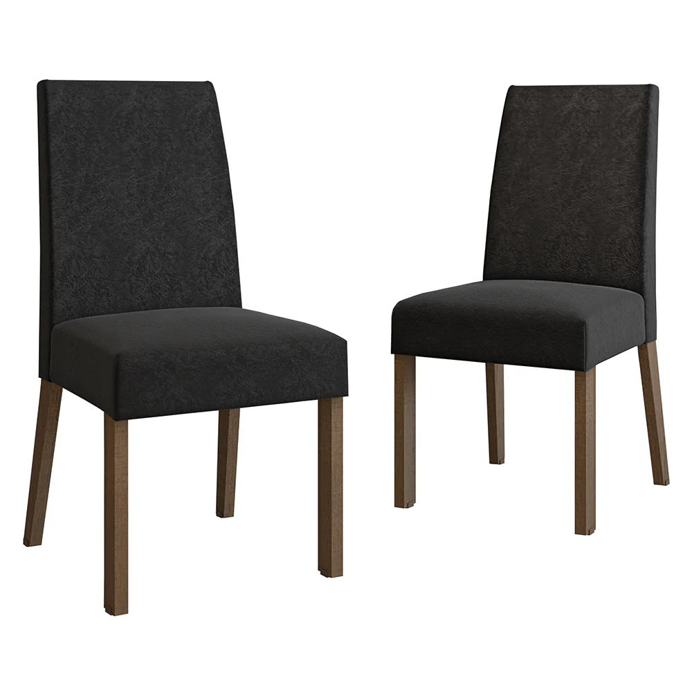 Kit 2 Cadeiras de Jantar 4255 Rustic/Oxford Madesa - Image 7