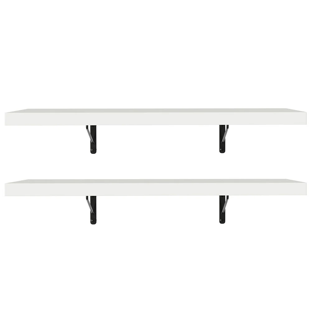 Kit 2 Prateleiras Suspensas para Cozinha Madesa 60 cm com Mão Francesa Branco - Image 6