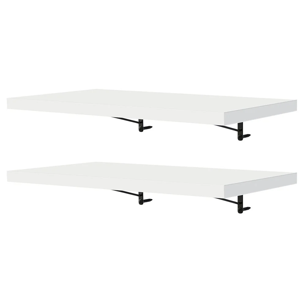 Kit 2 Prateleiras Suspensas para Cozinha Madesa 60 cm com Mão Francesa Branco - Image 7