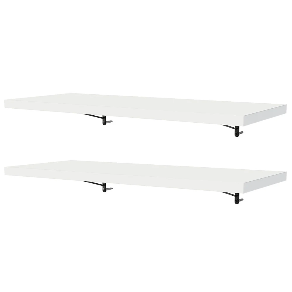 Kit 2 Prateleiras Suspensas para Cozinha Madesa 80 cm com Mão Francesa Branco - Image 7