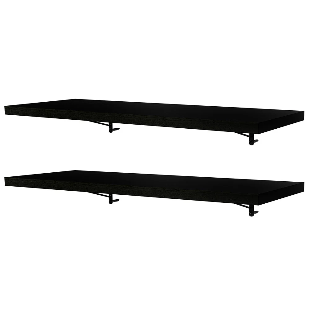 Kit 2 Prateleiras Suspensas para Cozinha Madesa 80 cm com Mão Francesa Preto - Image 7