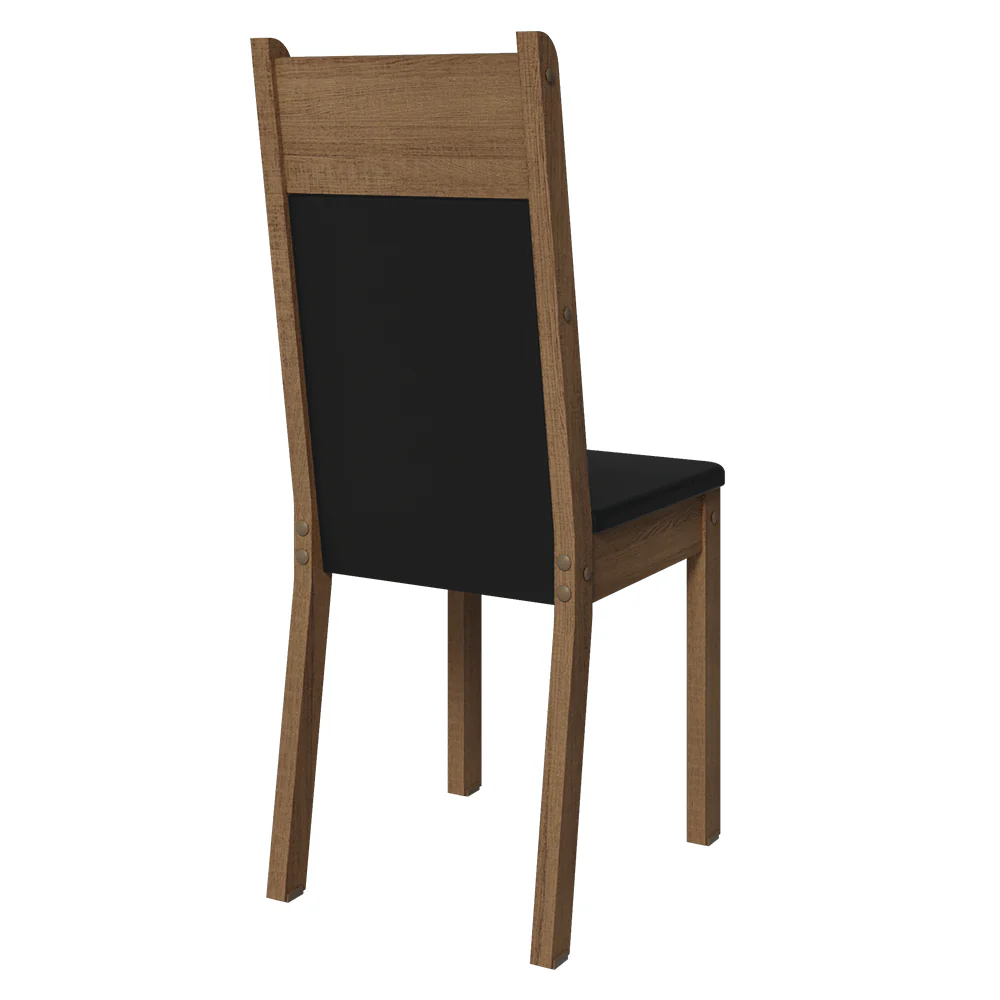 Kit 4 Cadeiras 4280 Madesa Rustic/Preto - Image 6