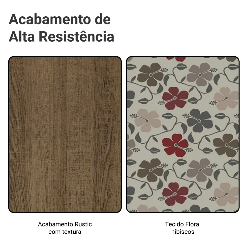 Kit 4 Cadeiras 4290 Madesa Rustic/Hibiscos - Image 10