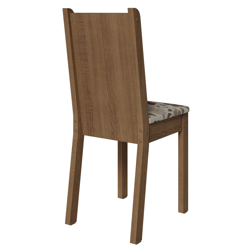 Kit 4 Cadeiras 4290 Madesa Rustic/Hibiscos - Image 5