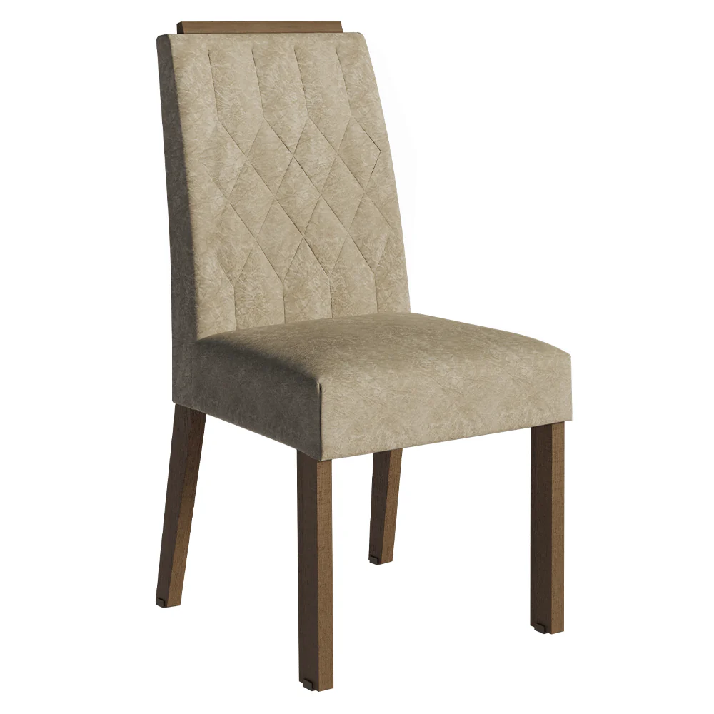 Kit 4 Cadeiras de Jantar 4256 com Espaldar Rustic/Imperial Madesa - Image 5