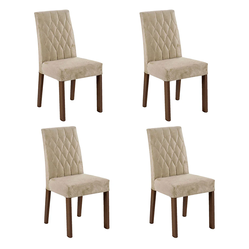 Kit 4 Cadeiras de Jantar 4256 Rustic/Imperial Madesa - Image 2