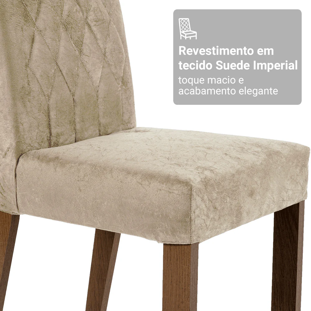 Kit 4 Cadeiras de Jantar 4256 Rustic/Imperial Madesa - Image 8