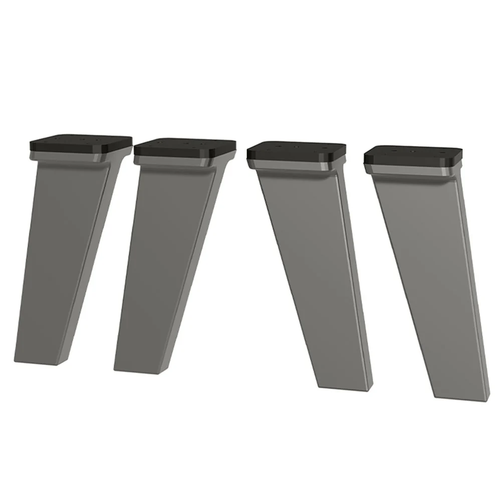 Kit com 4 Pés de Polipropileno para Cozinhas Nice Cinza Madesa - Image 2