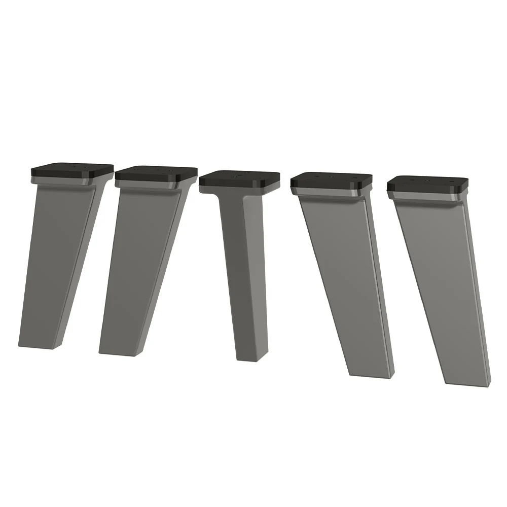 Kit com 5 Pés de Polipropileno para Cozinhas Nice Cinza Madesa - Image 2