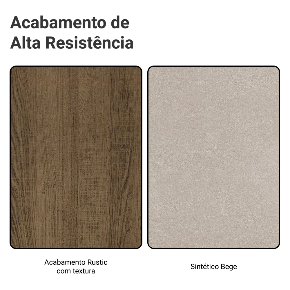 Kit 6 Cadeiras 4290 Madesa Rustic/Sintético Bege - Image 10