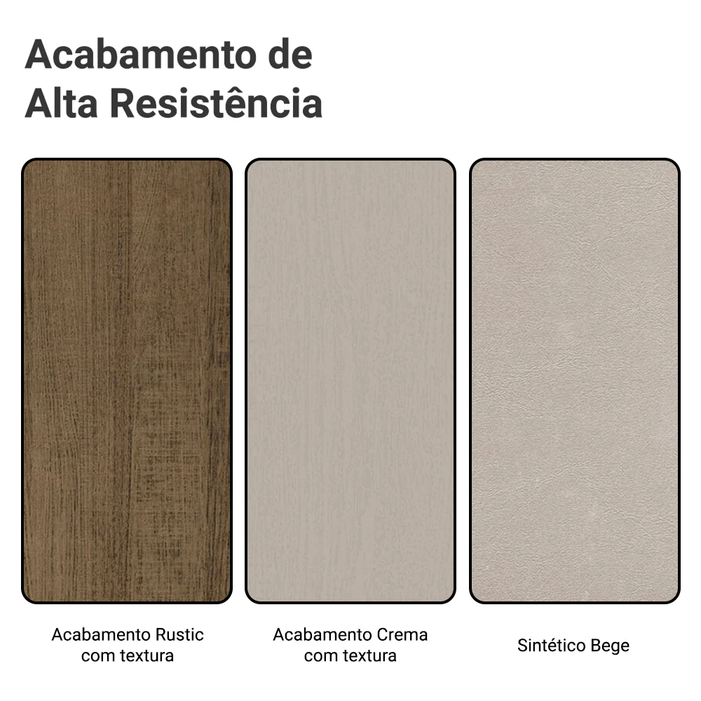 Kit 6 Cadeiras 4291 Madesa Rustic/Crema/Sintético Bege - Image 10