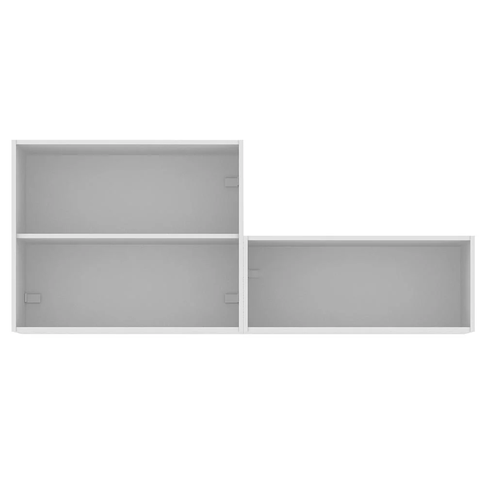 Kit Área De Serviço Madesa Acordes 100% MDF com 2 Armários Aéreos Portas Branco Brilho - Image 9